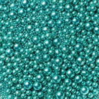 Metalic Pearls Sprinkles mix Turquoise 75g - glutenvrij